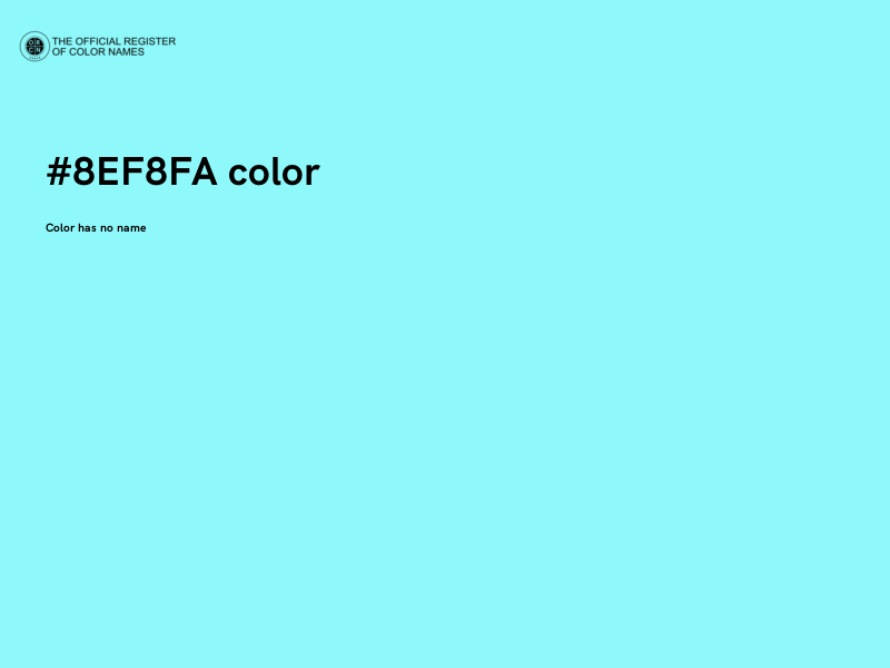 #8EF8FA color image