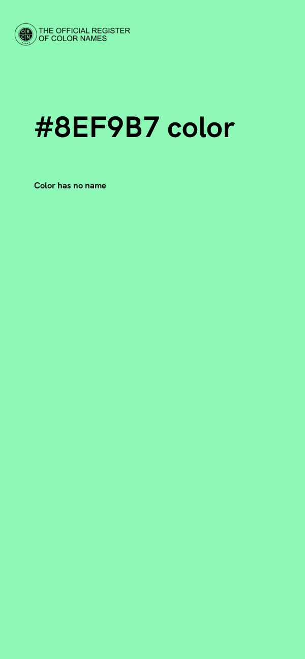 #8EF9B7 color image