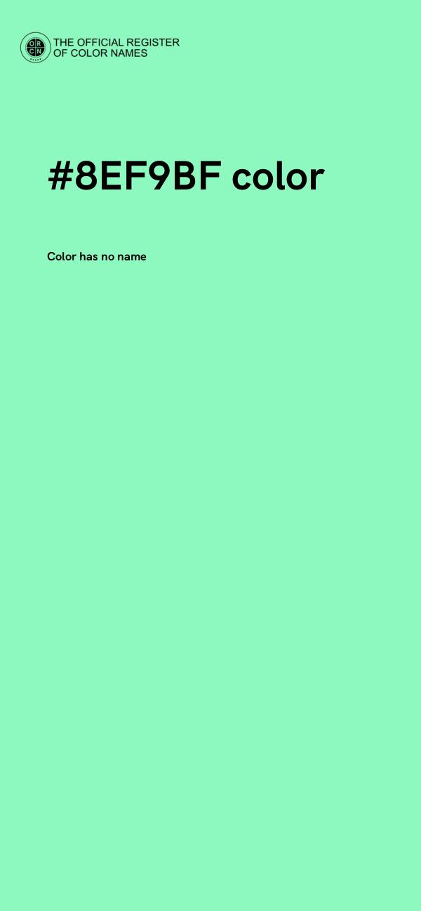 #8EF9BF color image