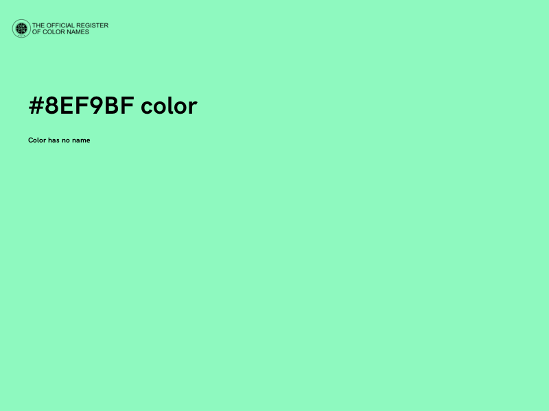 #8EF9BF color image