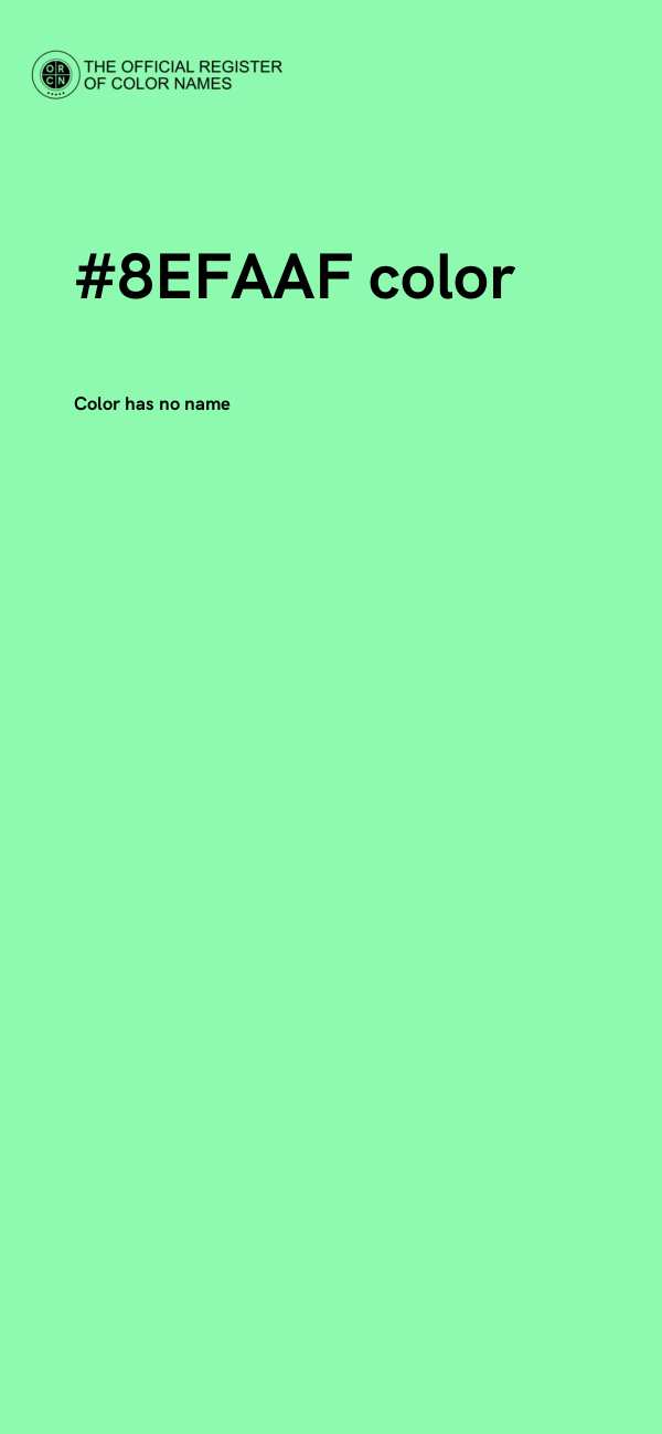 #8EFAAF color image