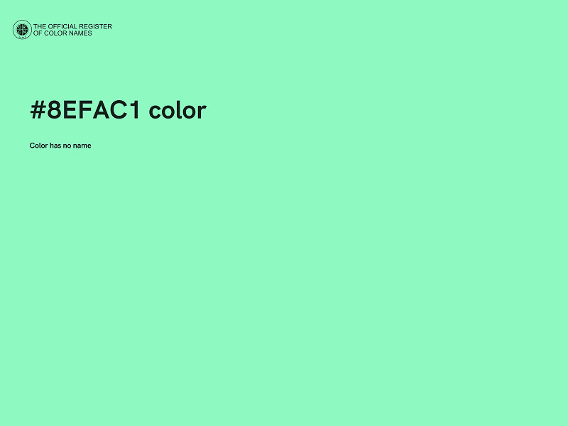 #8EFAC1 color image