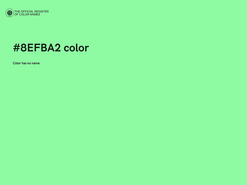 #8EFBA2 color image