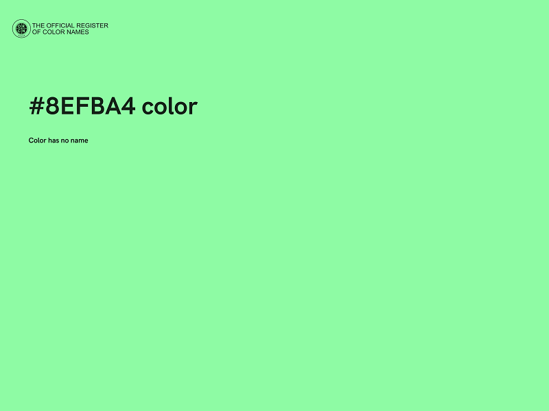 #8EFBA4 color image