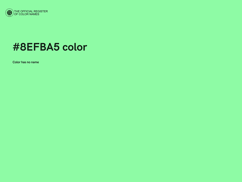 #8EFBA5 color image