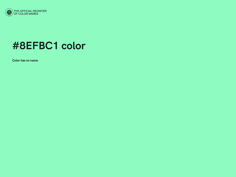 #8EFBC1 color image