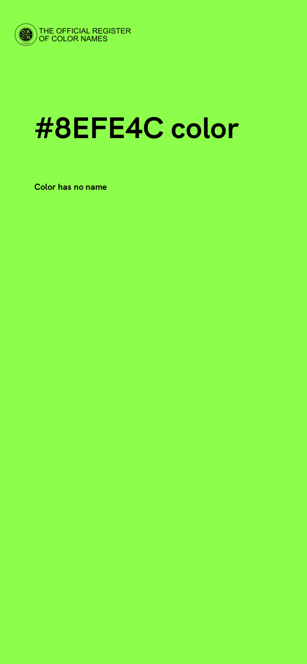 #8EFE4C color image