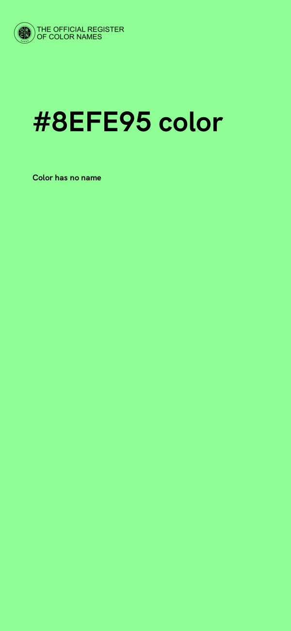 #8EFE95 color image