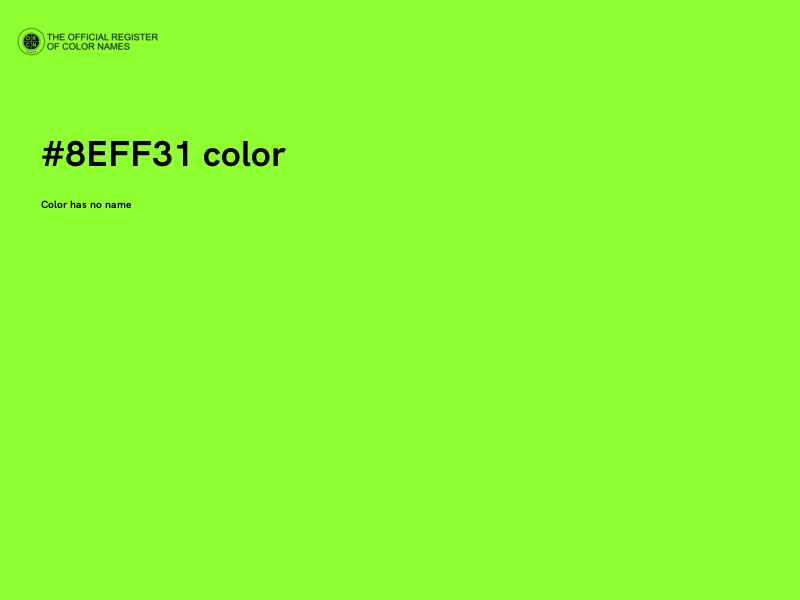 #8EFF31 color image