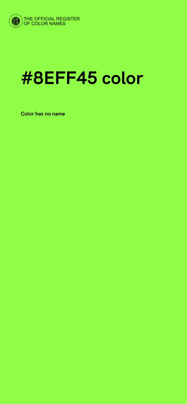 #8EFF45 color image