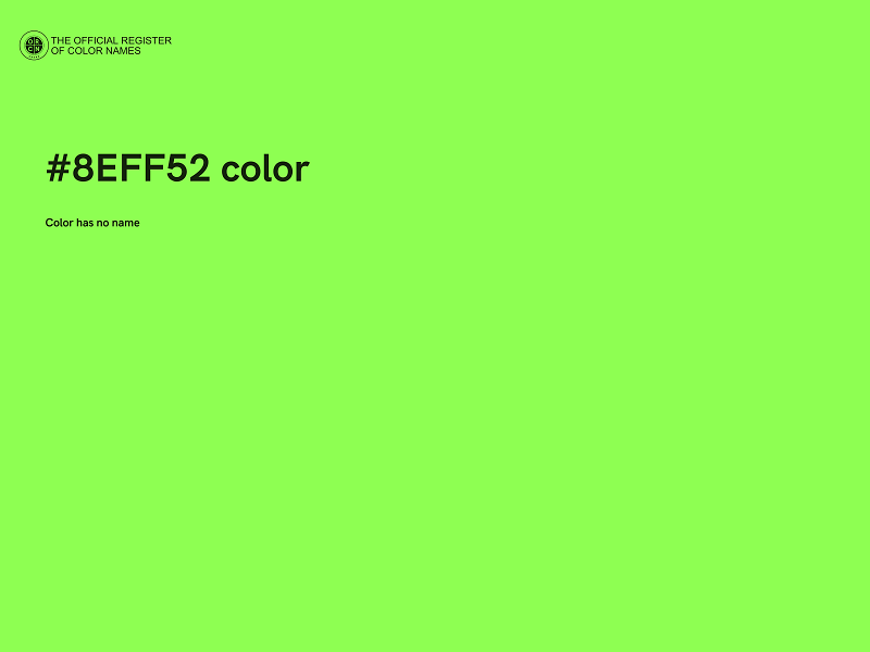 #8EFF52 color image