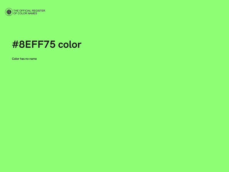 #8EFF75 color image