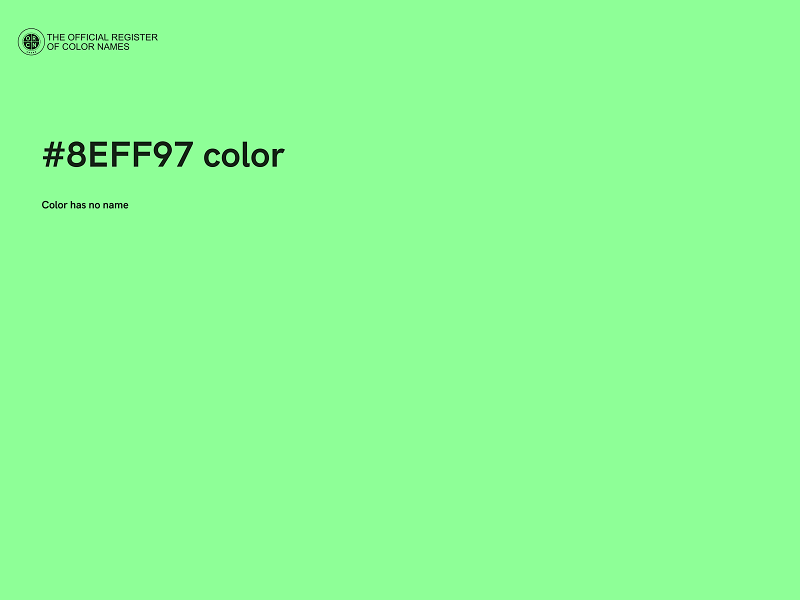 #8EFF97 color image