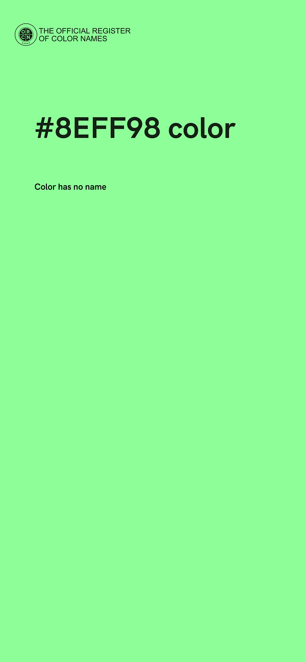 #8EFF98 color image