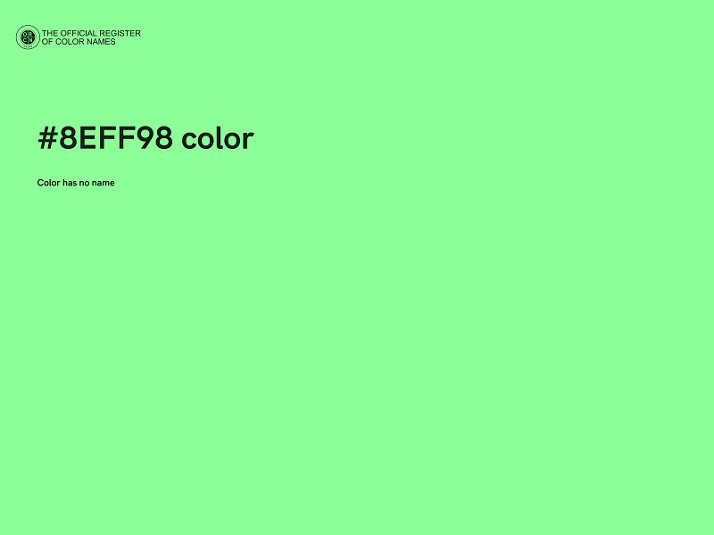 #8EFF98 color image