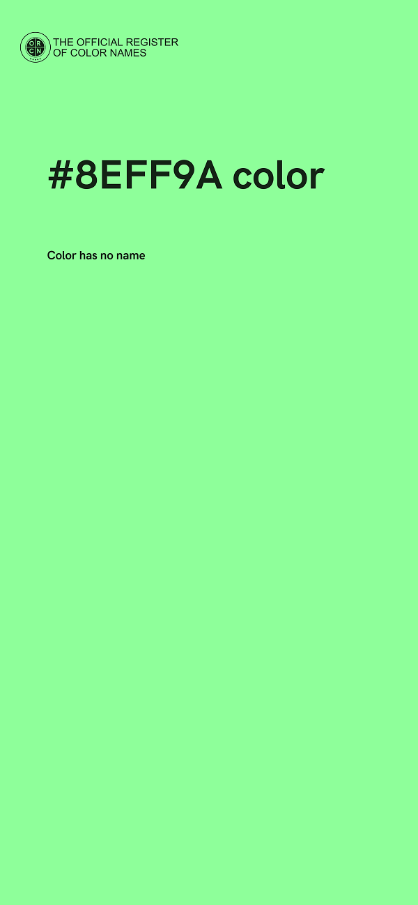 #8EFF9A color image
