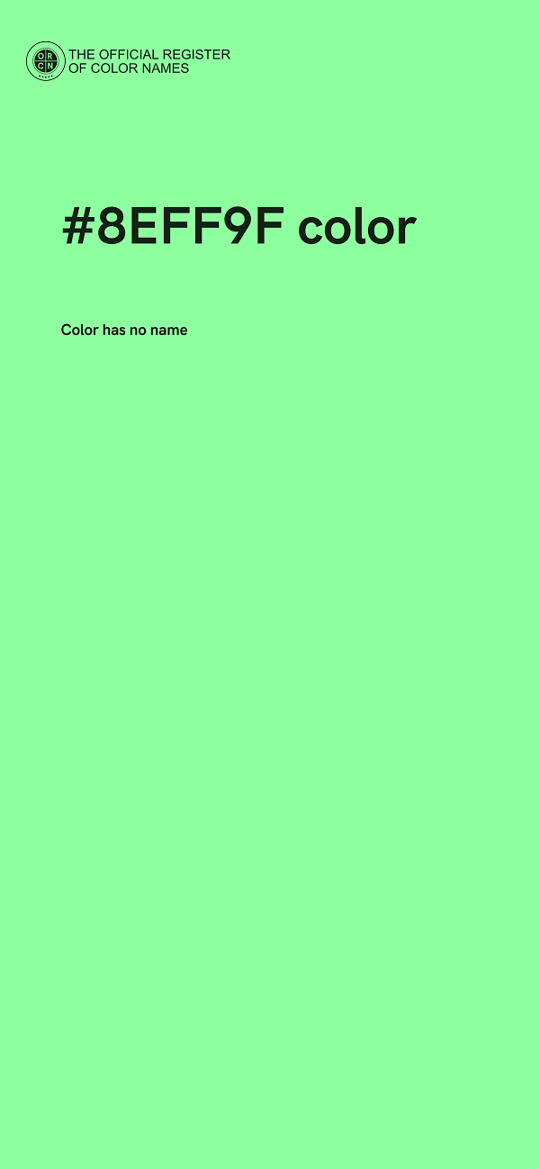 #8EFF9F color image
