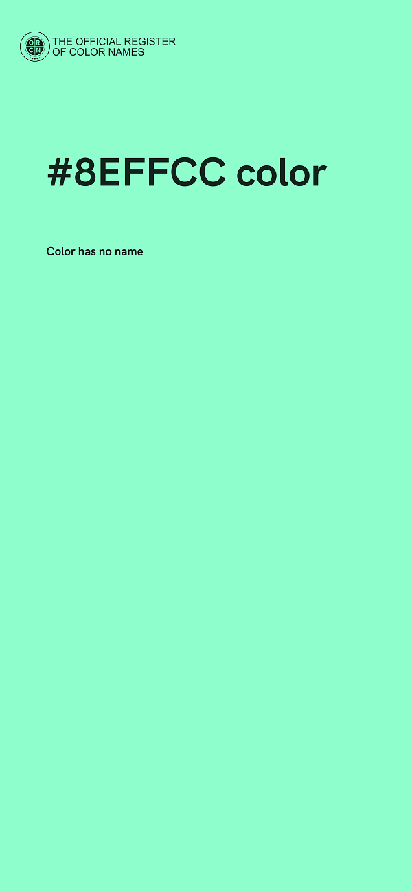 #8EFFCC color image