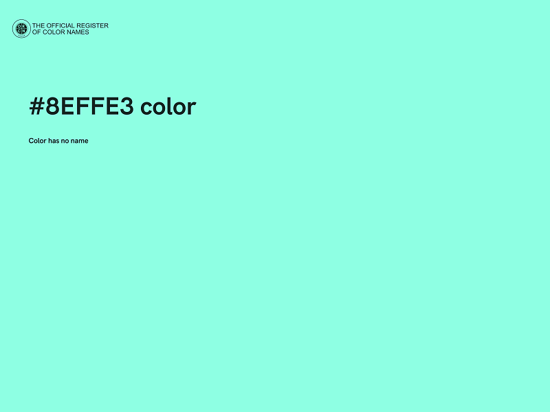 #8EFFE3 color image
