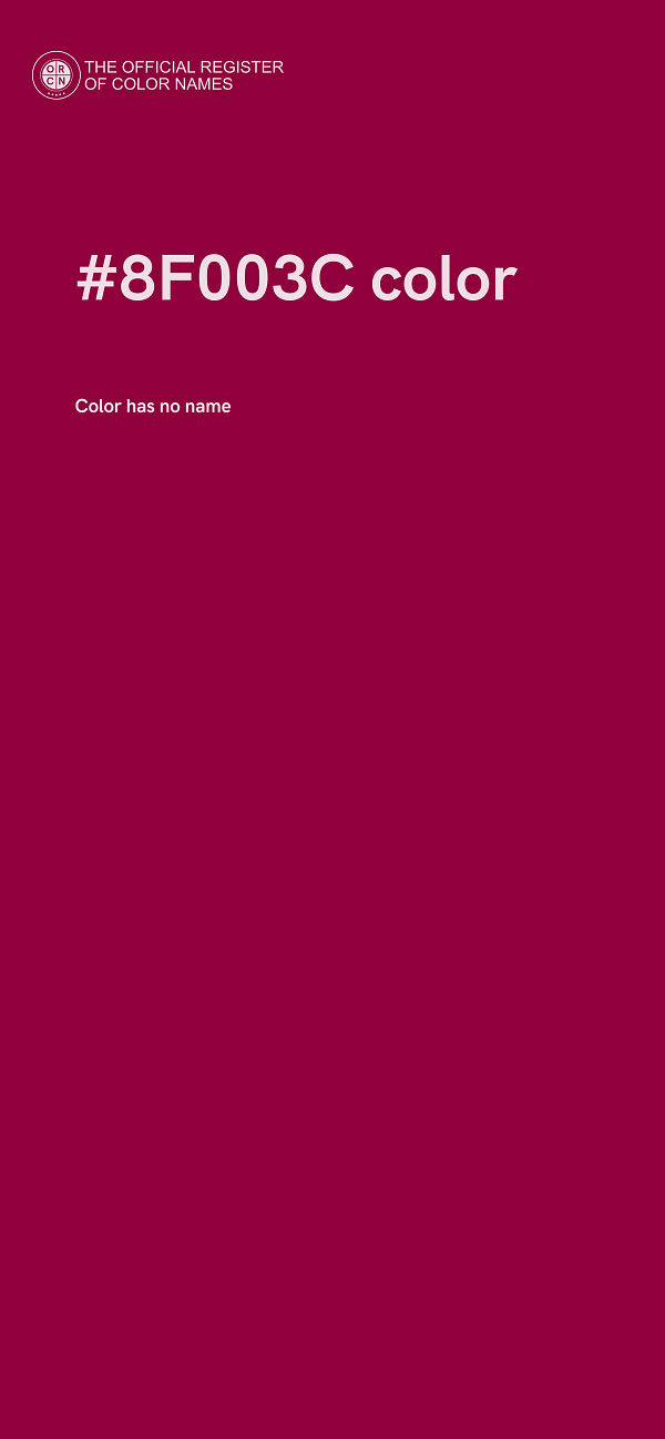 #8F003C color image