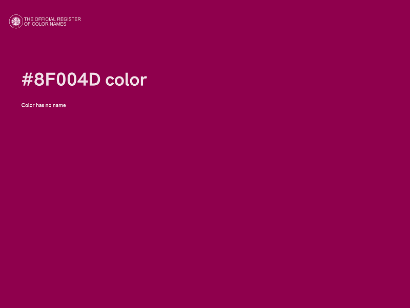 #8F004D color image