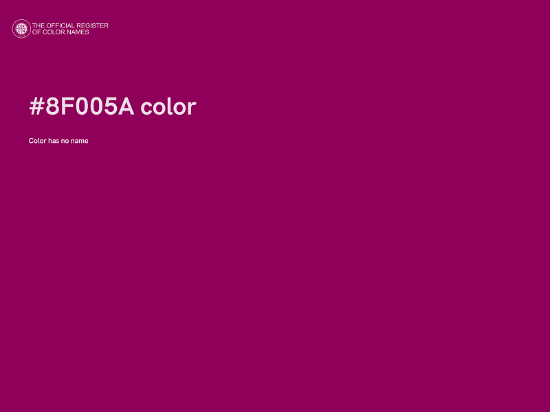 #8F005A color image