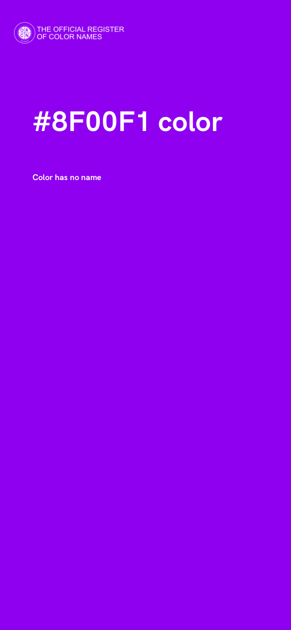#8F00F1 color image