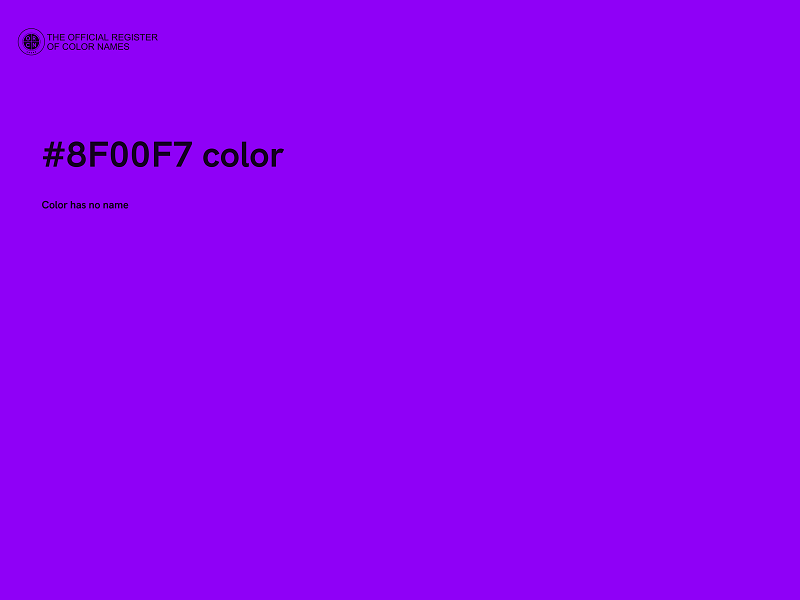 #8F00F7 color image