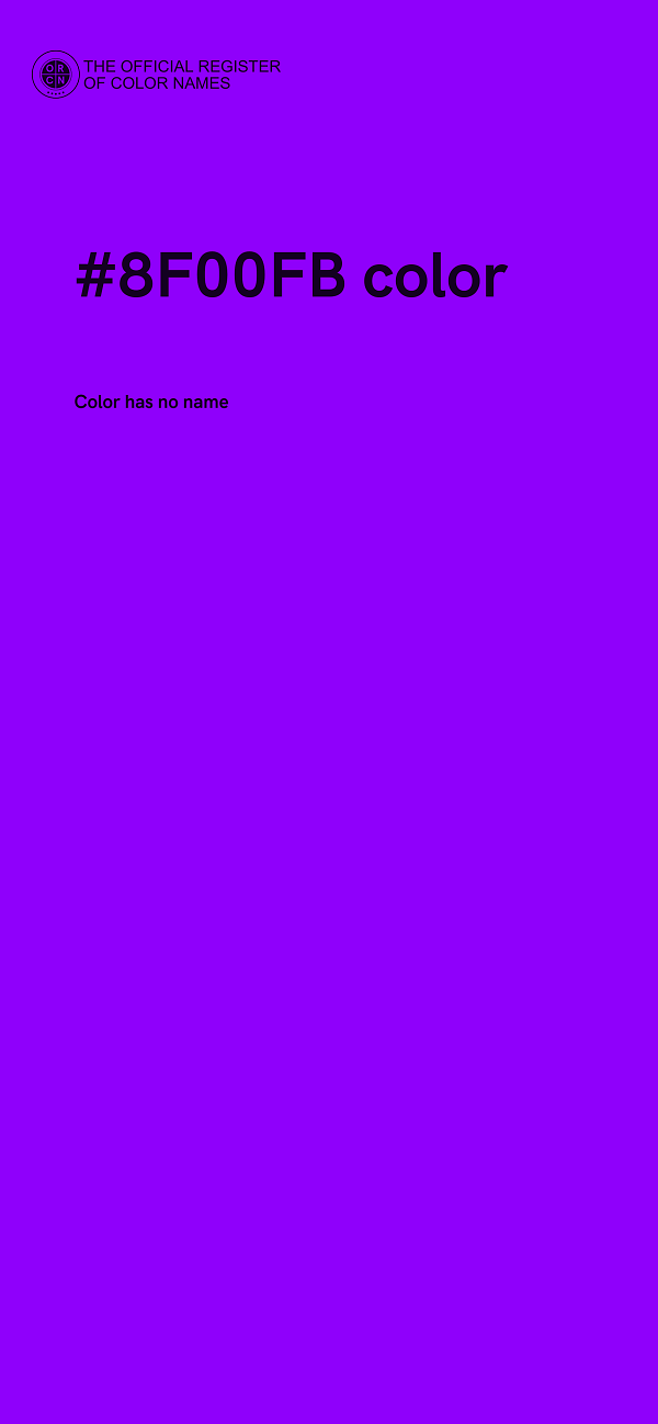 #8F00FB color image