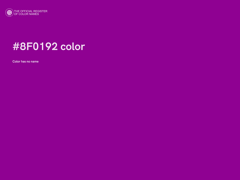 #8F0192 color image