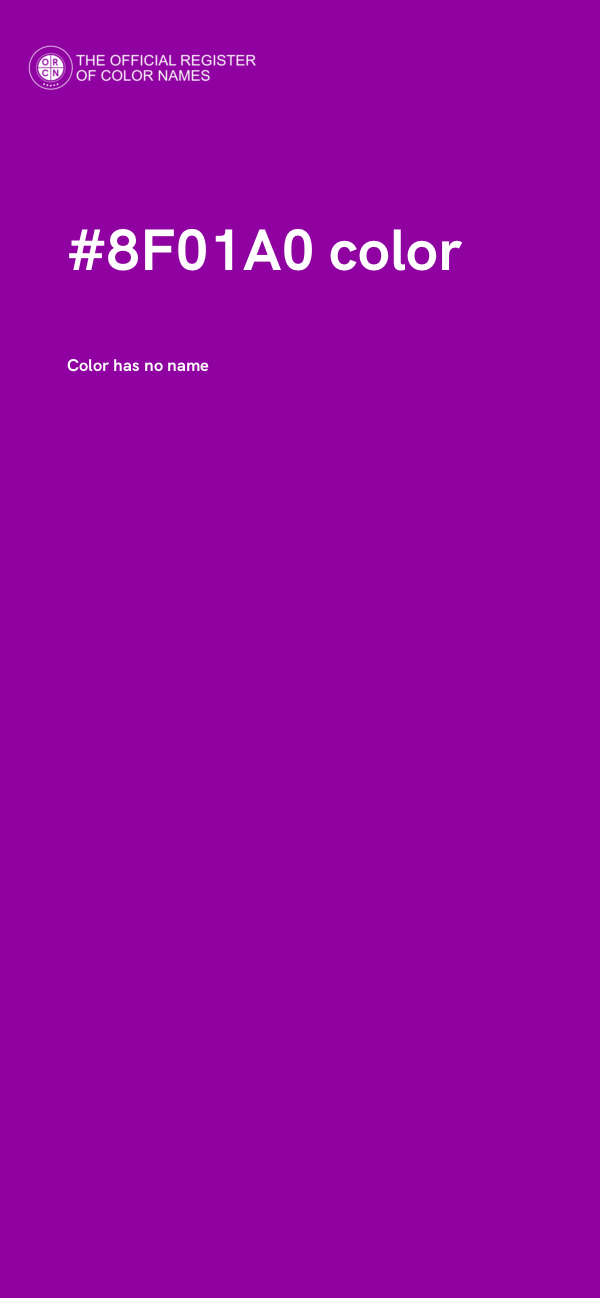 #8F01A0 color image