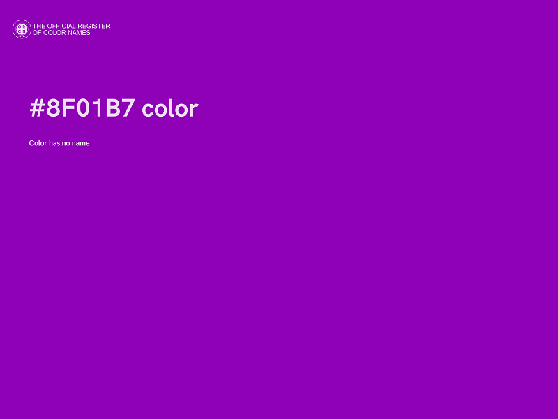 #8F01B7 color image