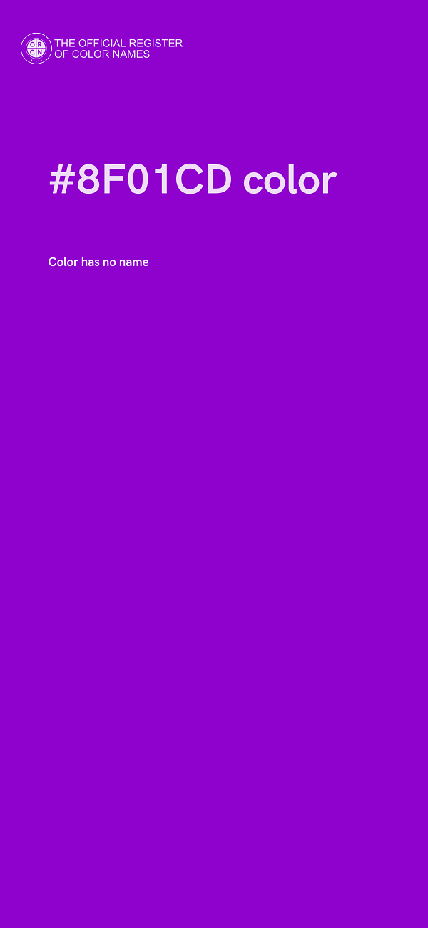 #8F01CD color image