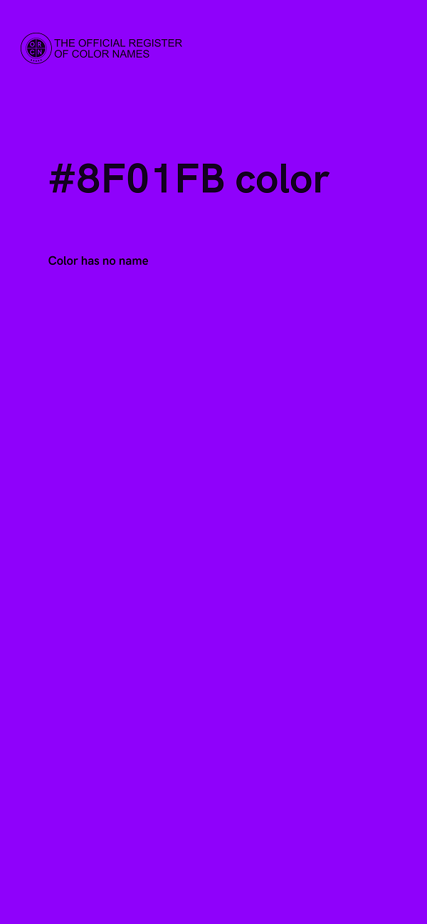 #8F01FB color image