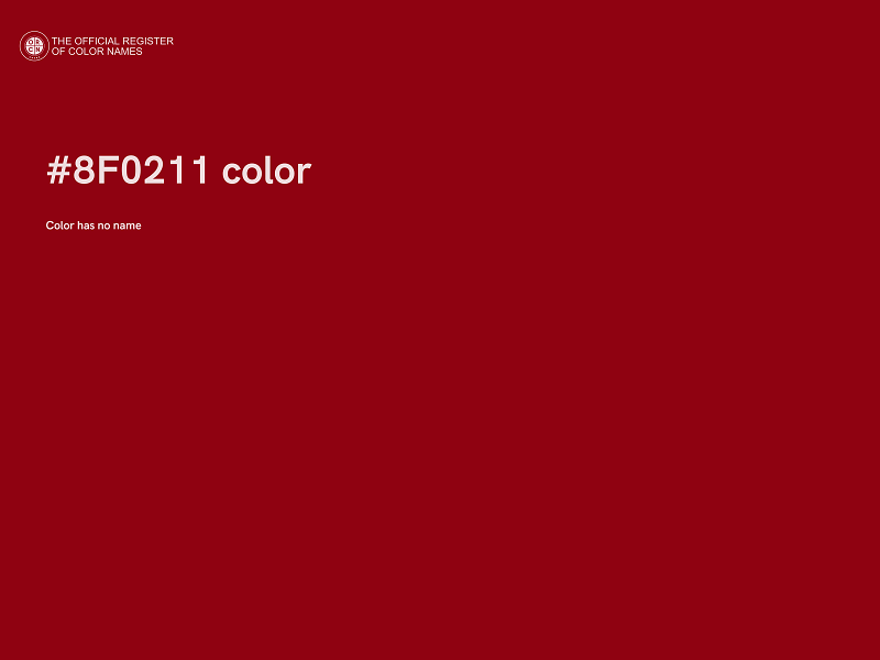 #8F0211 color image
