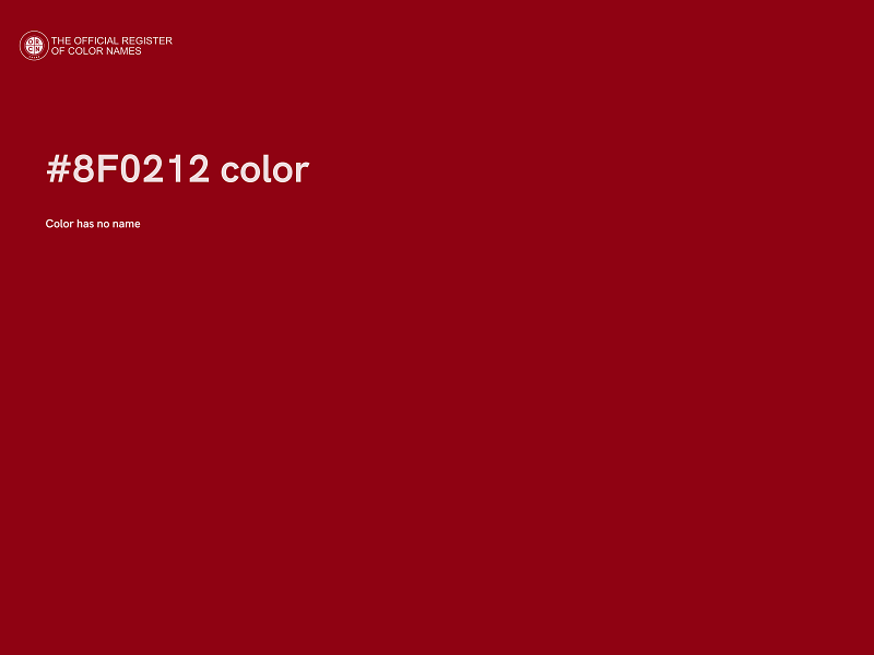 #8F0212 color image