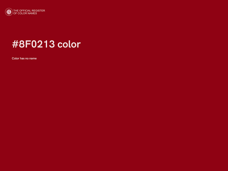 #8F0213 color image