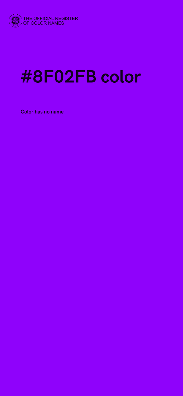 #8F02FB color image