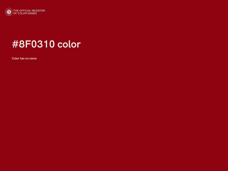 #8F0310 color image