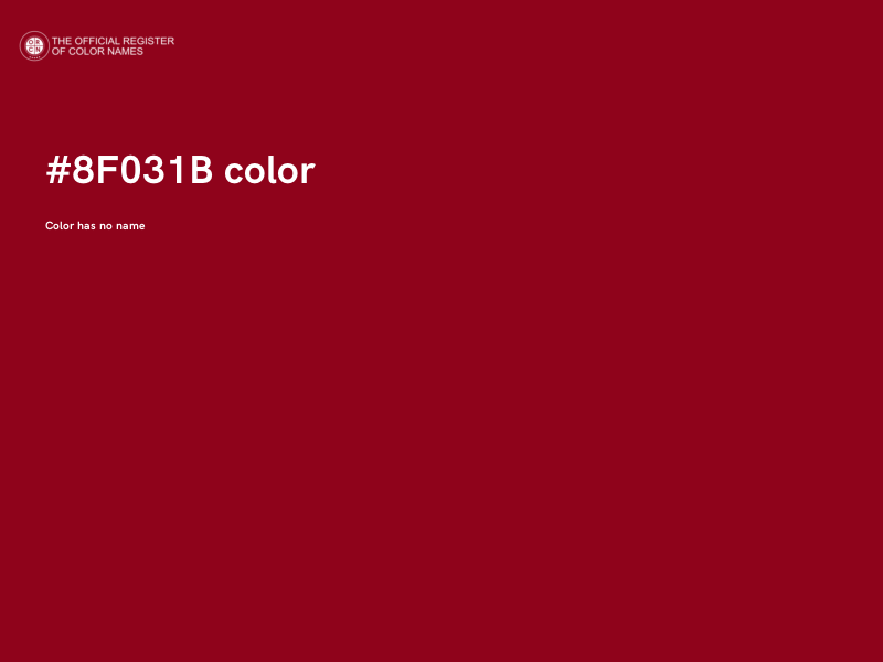 #8F031B color image
