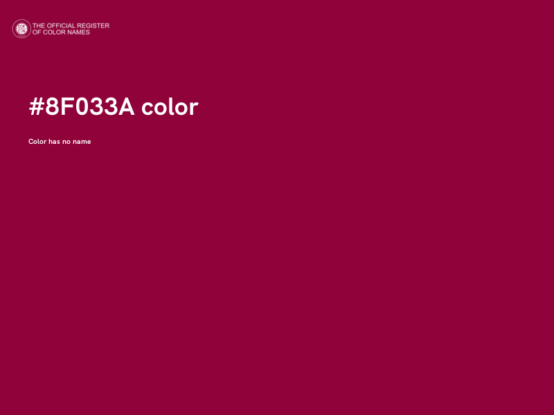 #8F033A color image