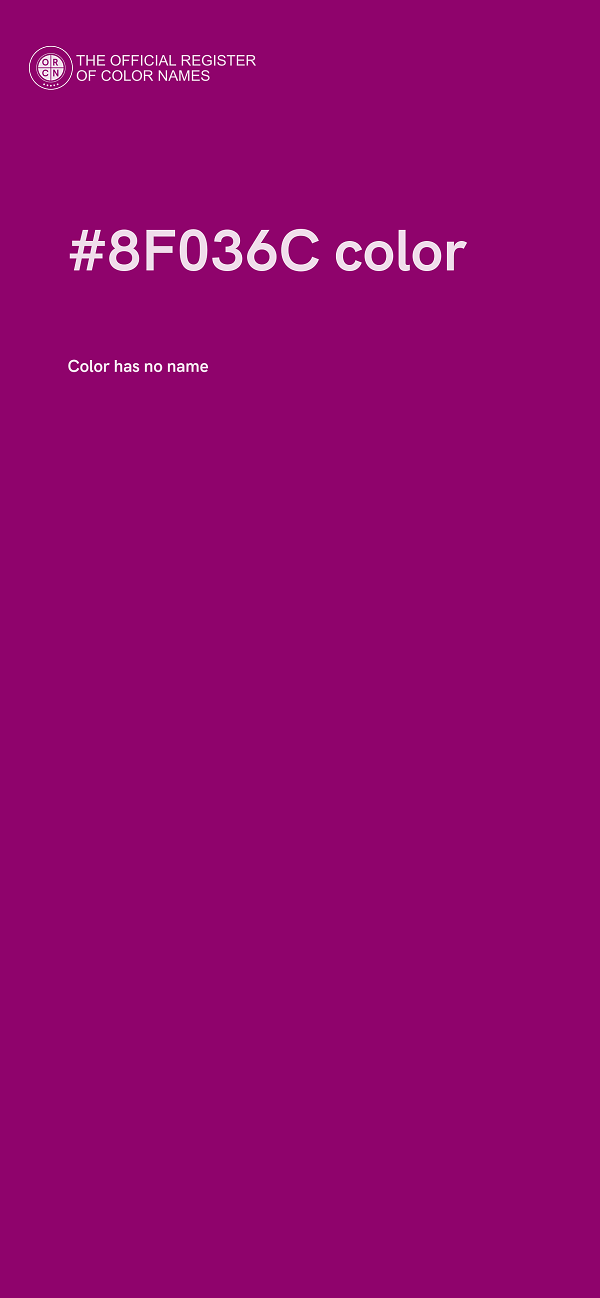 #8F036C color image