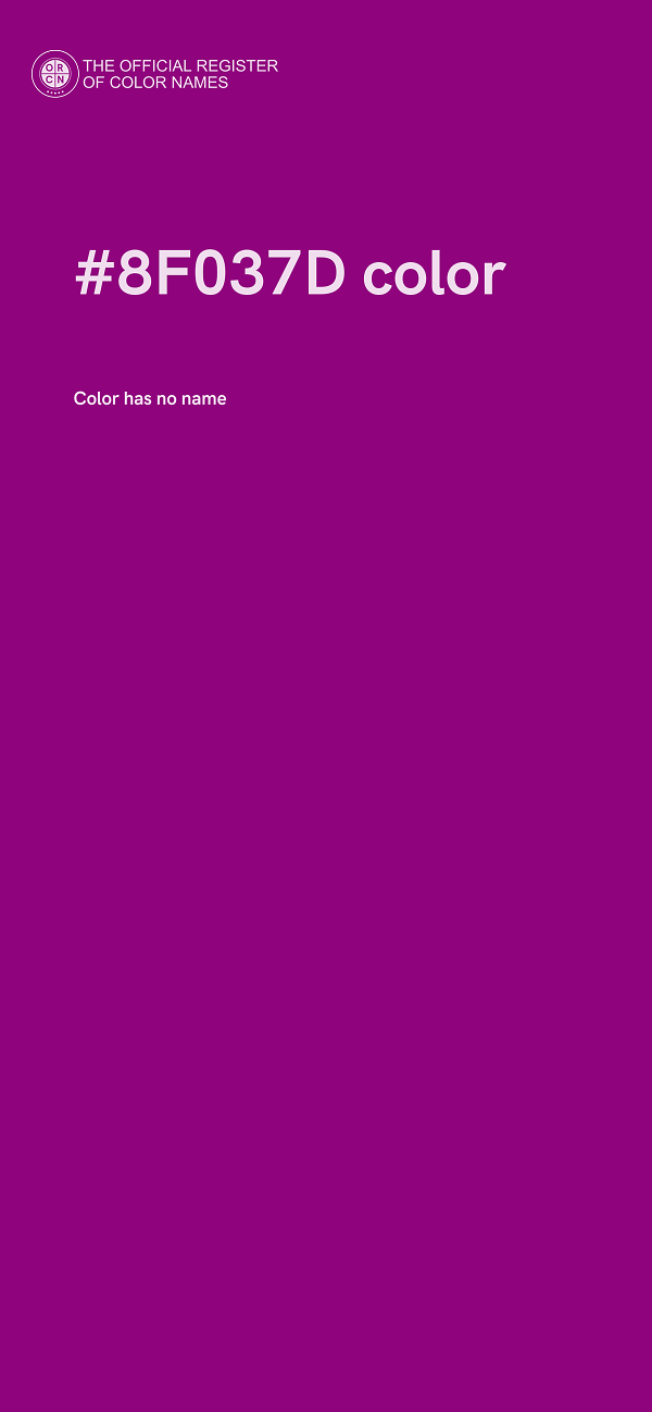 #8F037D color image