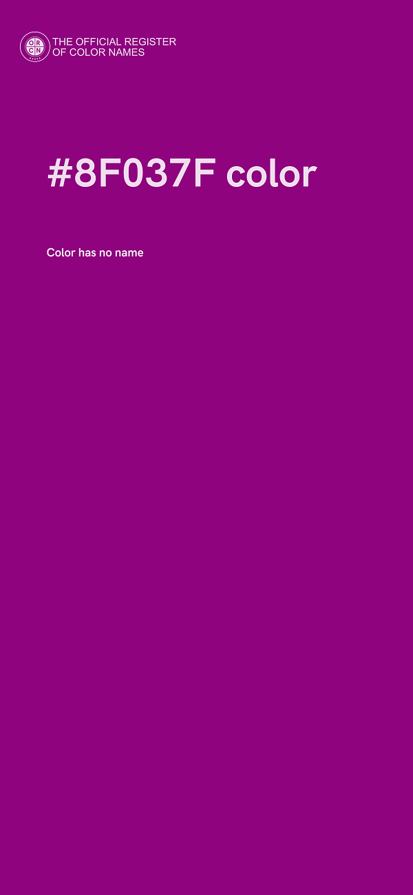 #8F037F color image