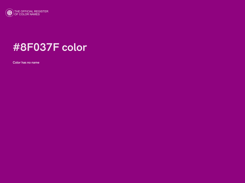 #8F037F color image