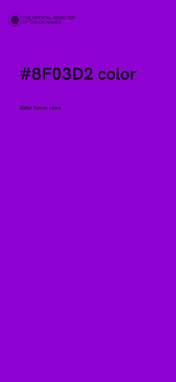 #8F03D2 color image
