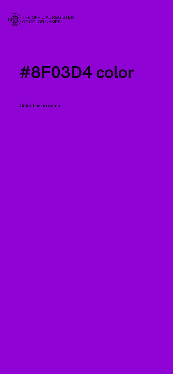#8F03D4 color image