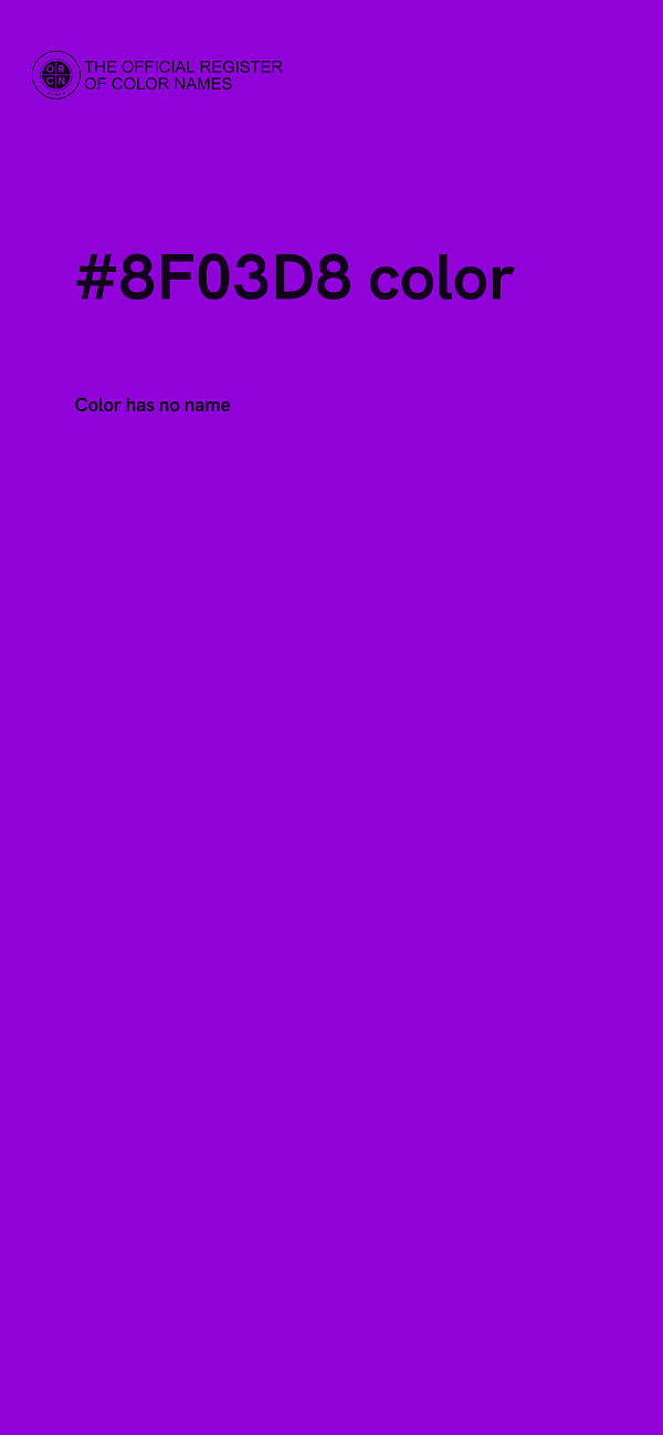 #8F03D8 color image