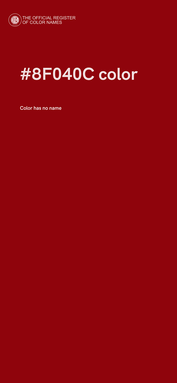 #8F040C color image