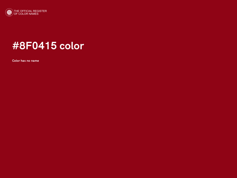#8F0415 color image